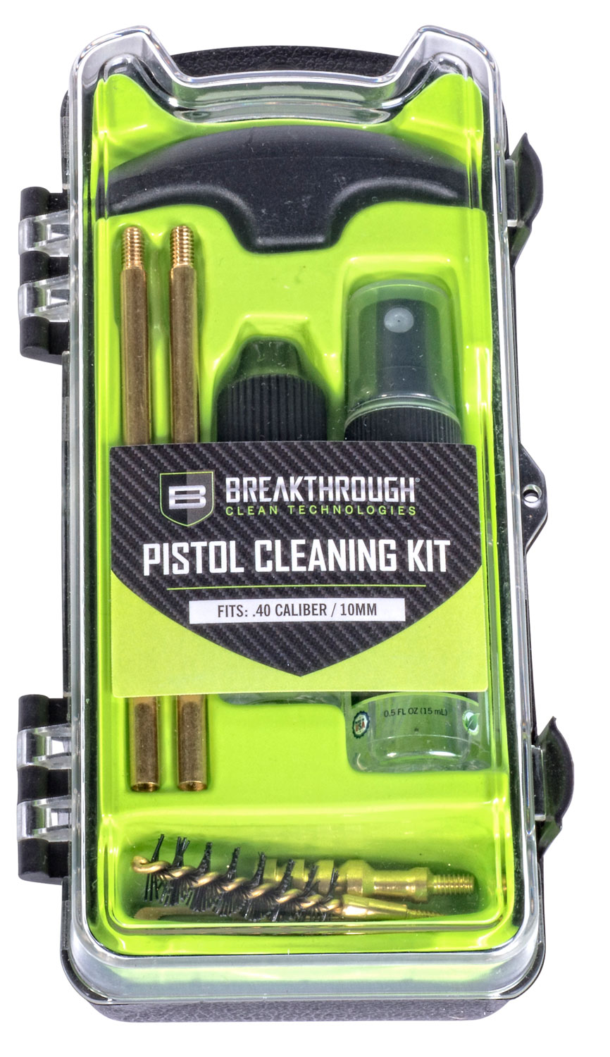 Breakthrough Clean BTECC40 Vision Series Cleaning Kit 40 Cal & 10mm Pistol/10 Pieces Multi-Color - Image 2