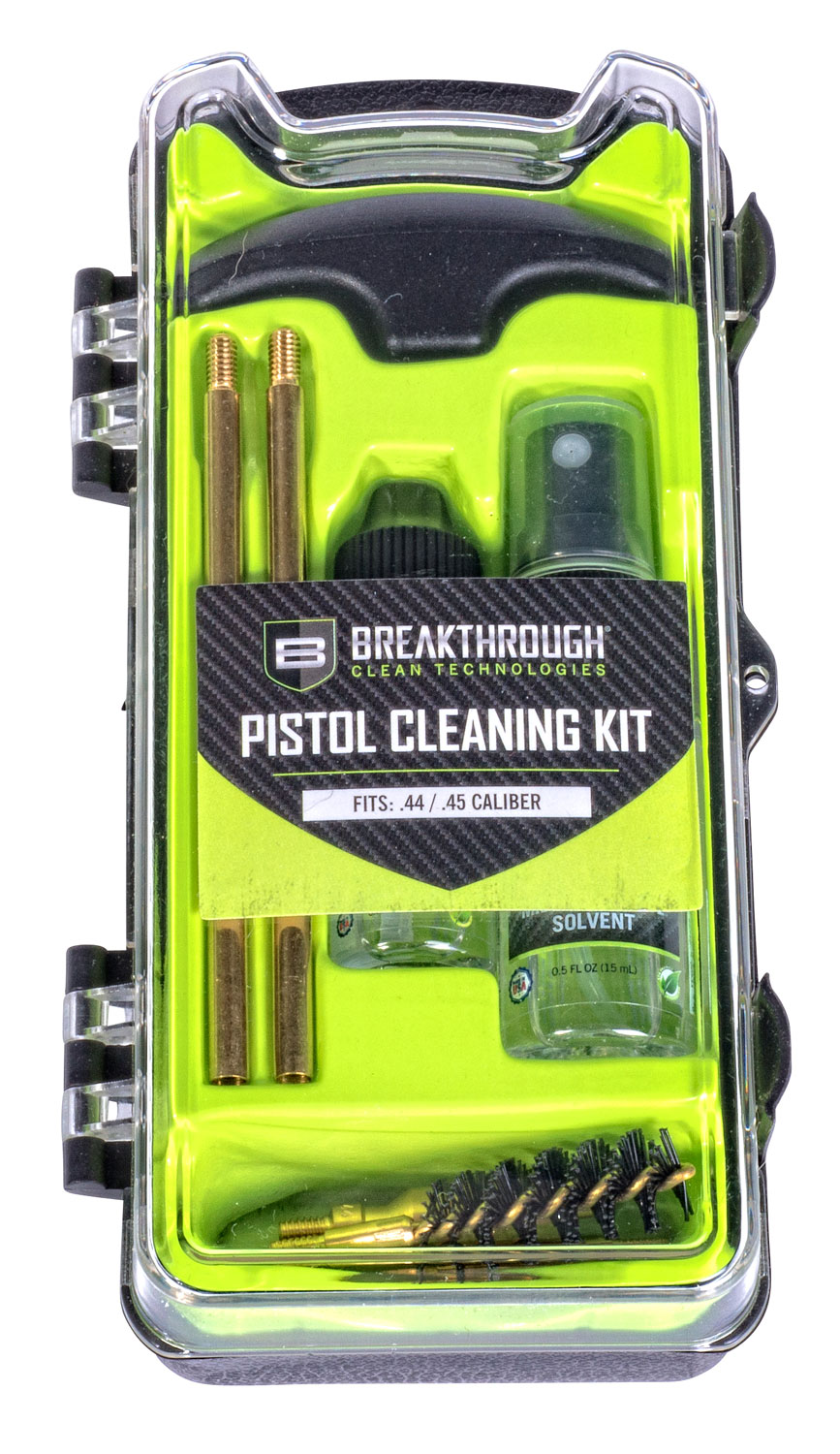 Breakthrough Clean BTECC4445 Vision Series Cleaning Kit 44 Cal & 45 Cal Pistol/10 Pieces Multi-Color - Image 2