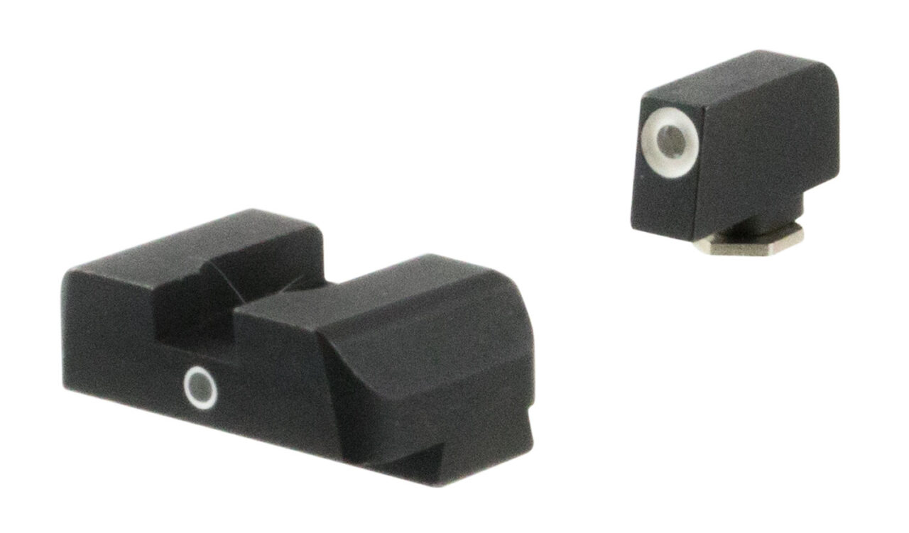 AmeriGlo GL5101 i-Dot Sight set for Glock Black | Green Tritium with White Outline Front Sight Green Tritium i-Dot Rear Sight