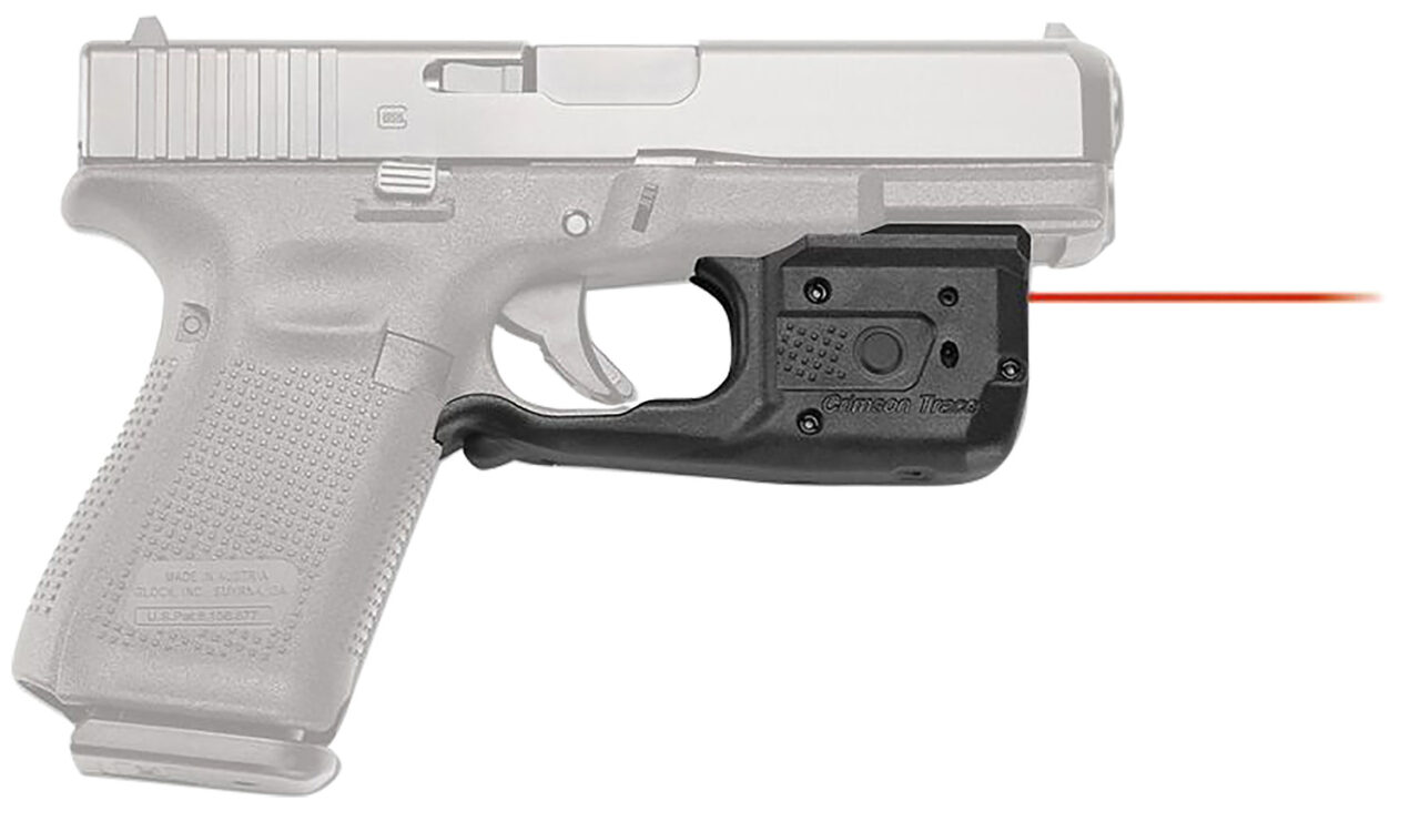 Crimson Trace 0169401 Laserguard Pro Black Red Laser 150 Lumens 5mW 633nM Wavelength Compatible w/Most Glock Trigger Guard Mount