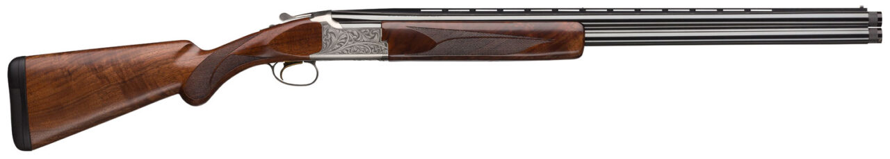 Browning 018142305 Citori White Lightning 12 Gauge 26" Barrel 3" 2rd, Blued Barrels, Silver Nitride Finished Engraved Receiver, Gloss Black Walnut Lightening Style Stock With Rounded Forearm & Pistol Grip