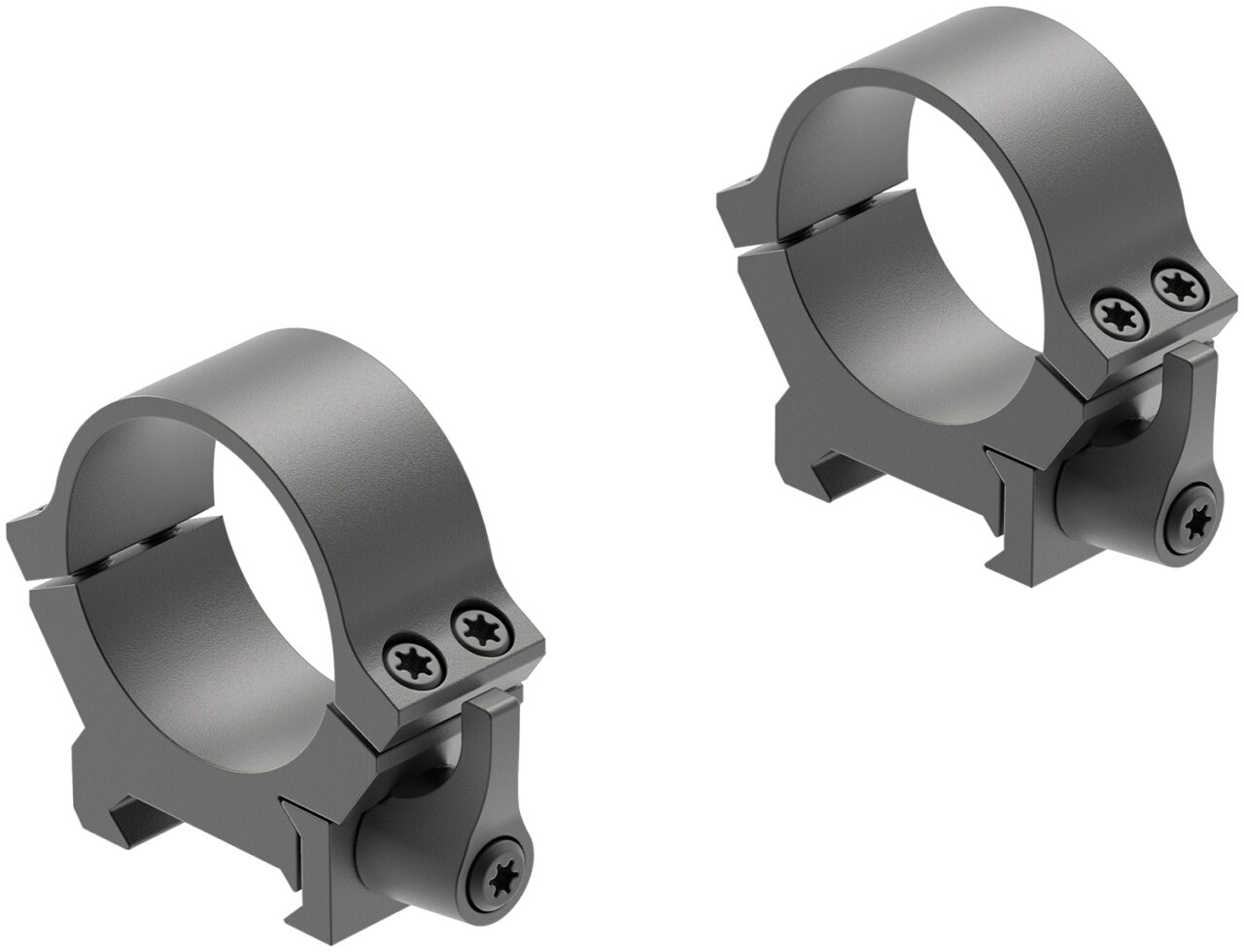 Leupold 174074 QRW2 Scope Ring Set Picatinny/Weaver Low 30mm Tube Matte Black Steel
