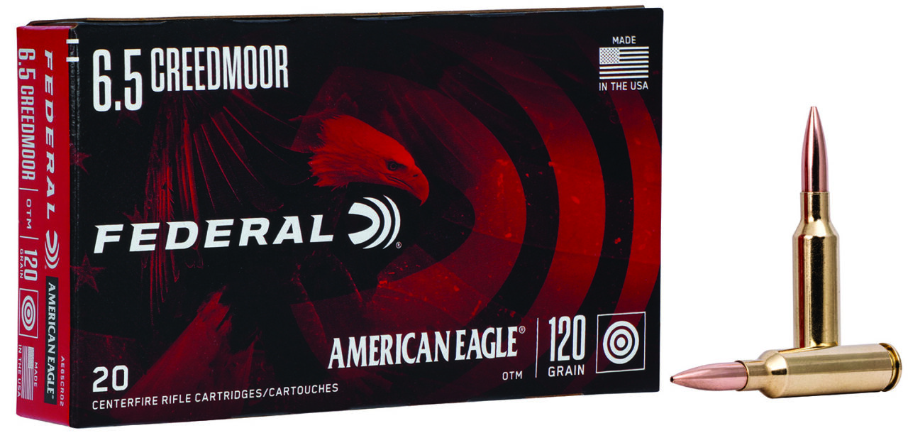 Federal AE65CRD2 American Eagle Rifles 6.5 Creedmoor 120 gr, Open Tip Match (OTM), 20 Per Box/ 10 Cs