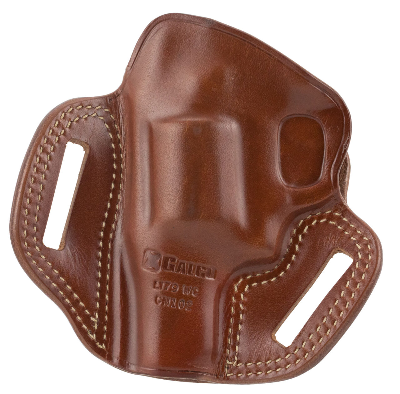 Galco CM102 Combat Master OWB Tan Leather Belt Slide Fits S&W L Frame Right Hand - Image 2