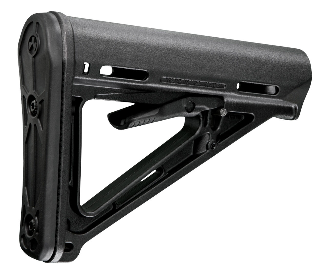 Magpul MAG400-BLK MOE Carbine Stock Black Synthetic for AR-15, M16, M4 Mil-Spec Tube (Tube Not Included) - Image 2