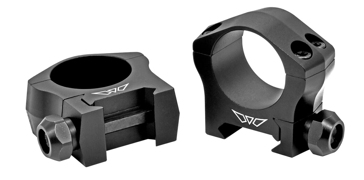 Warne 7217M Mountain Tech Scope Ring Set Fixed For MSR Picatinny/Weaver Ultra High 30mm Tube Black Anodized Aluminum