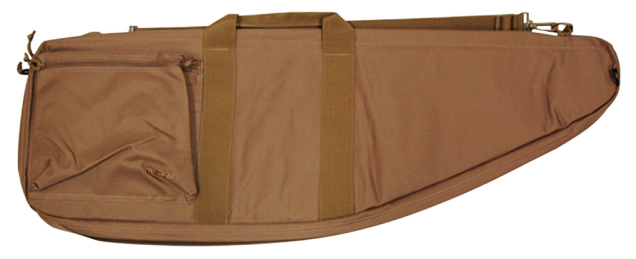 Bob Allen 79007 Max-Ops Tactical Rifles Case Water Resistant Coyote Brown Polyester with Self Healing Nylon Zippers & Foam Padding 36" x 11" x 2.25" Exterior Dimensions