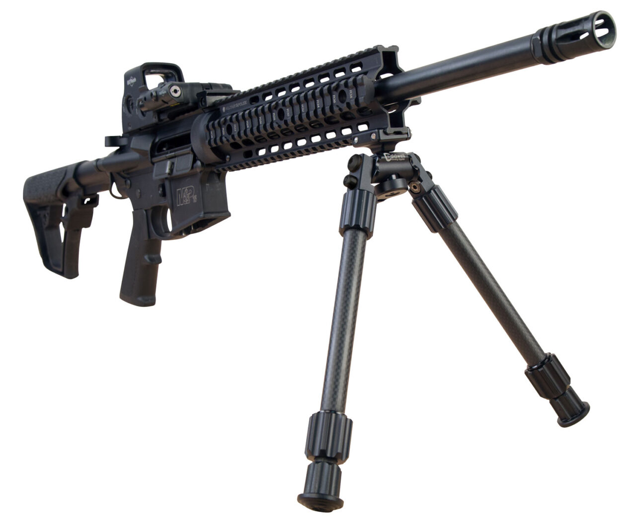 Caldwell 1081952 Accumax Premium Pic Rail Bipod 6-9" Black Carbon Fiber - Image 3