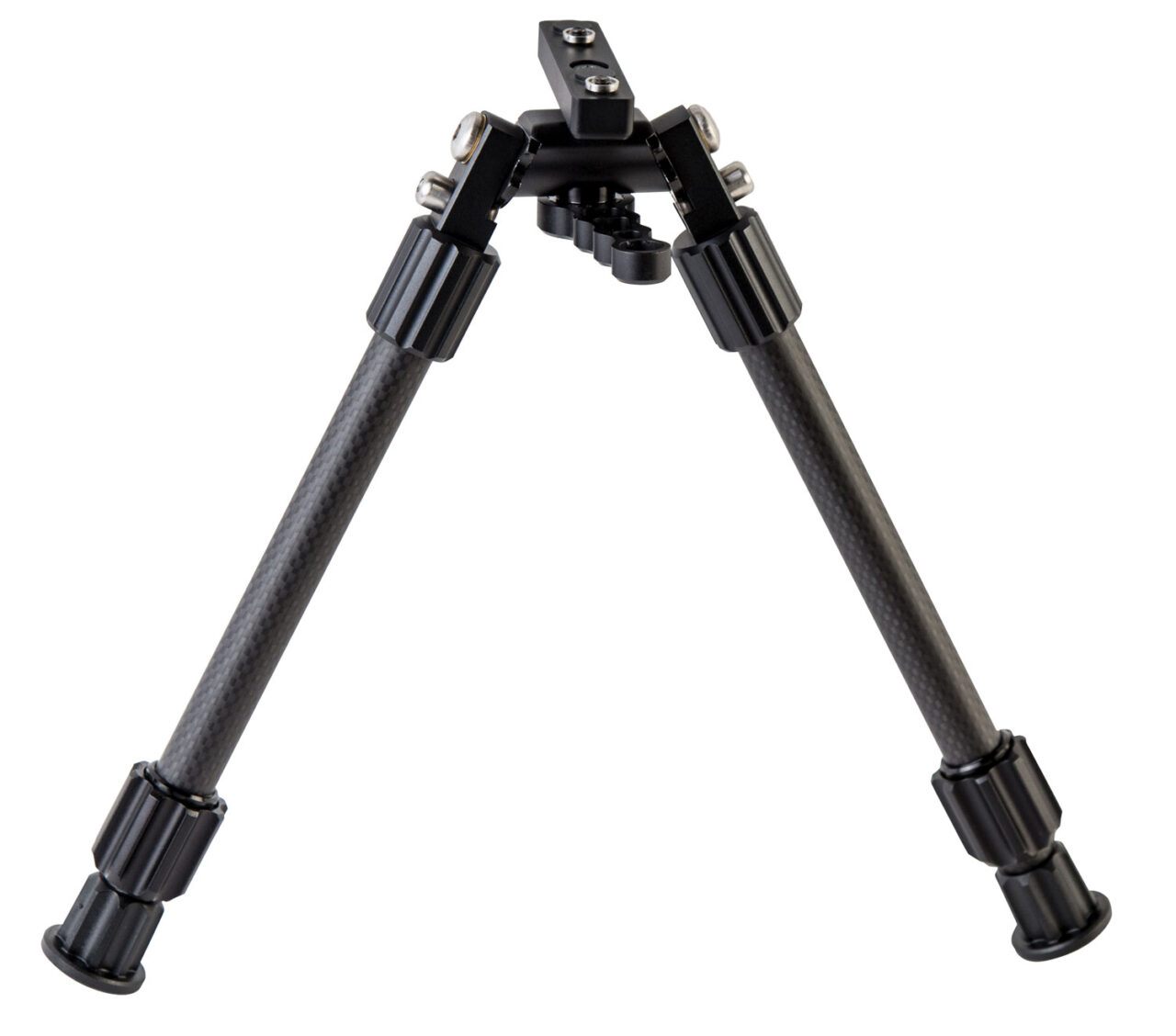 Caldwell 1082223 Accumax Premium M-Lok/Key Mod Bipod 9-13" Black Carbon Fiber - Image 2