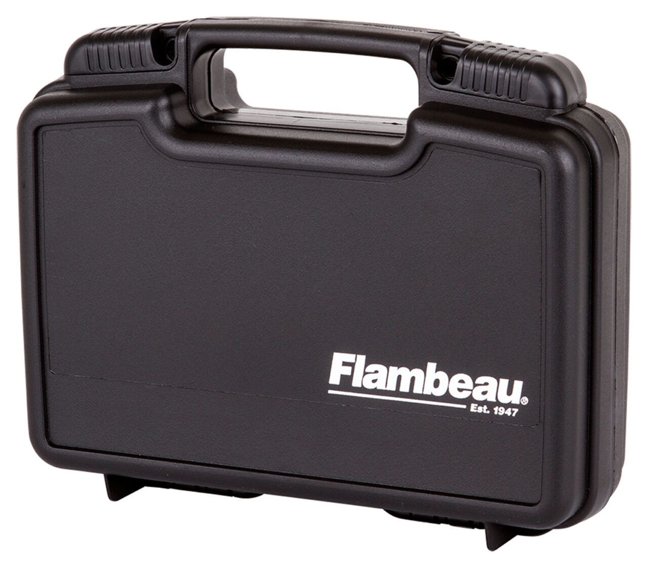 Flambeau 6445SC Safe Shot Pistol Case made of Polymer with Black Finish, Egg Crate Foam Padding, Integrated Handle & TSA/Airline Approved 9.75" L x 6" W x 2.75" D Interior Dimensions