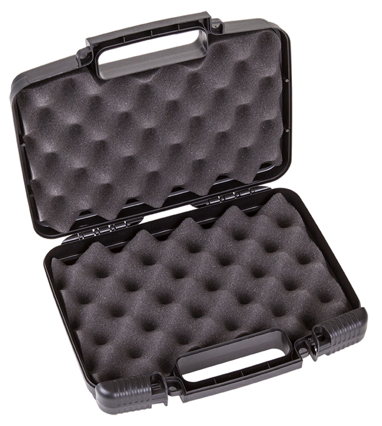 Flambeau 6445SC Safe Shot Pistol Case made of Polymer with Black Finish, Egg Crate Foam Padding, Integrated Handle & TSA/Airline Approved 9.75" L x 6" W x 2.75" D Interior Dimensions - Image 2