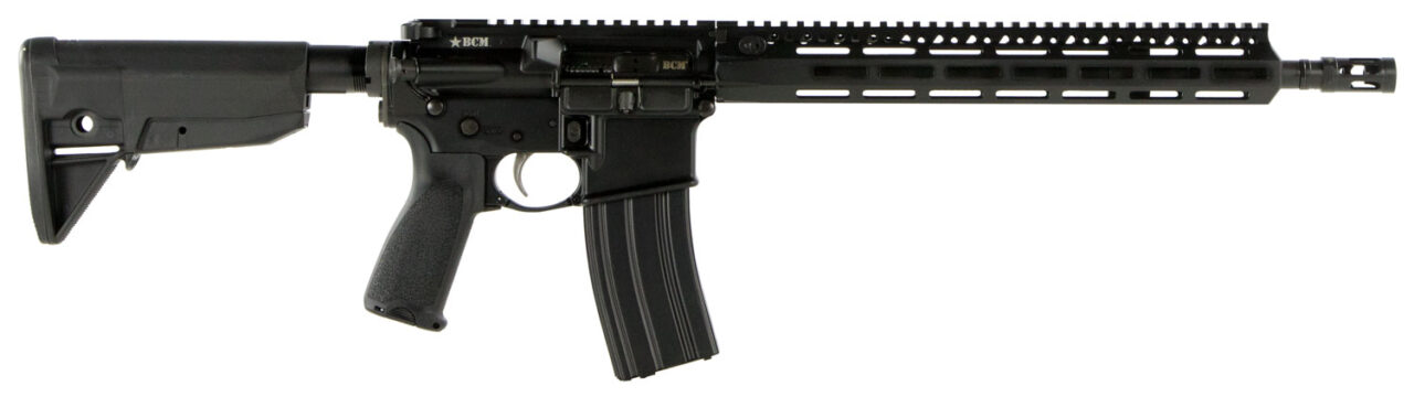 BCM 780750 RECCE-14 MCMR 223 Rem/5.56x45mm NATO 30+1 14.50" Steel Chrome Lined Barrel, Mod 1 Compensator, Anodized 7075-T6 Aluminum Receiver, Synthetic 6 Position Stock, Ambidextrous Safety