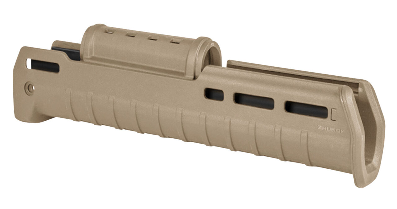Magpul MAG586-FDE ZHUKOV Handguard made of Polymer with Flat Dark Earth Finish & 11.70" OAL for AK-Platform