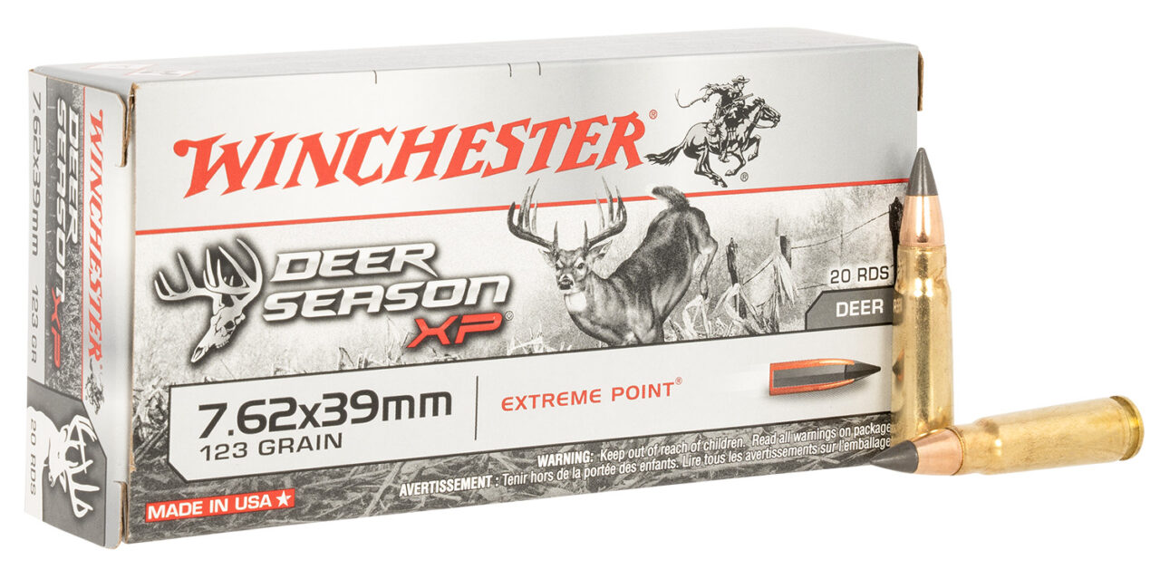Winchester Ammo X76239DS Deer Season XP 7.62x39mm 123 gr Extreme Point 20 Per Box/ 10 Cs