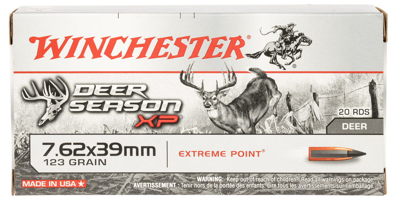 Winchester Ammo X76239DS Deer Season XP 7.62x39mm 123 gr Extreme Point 20 Per Box/ 10 Cs - Image 2