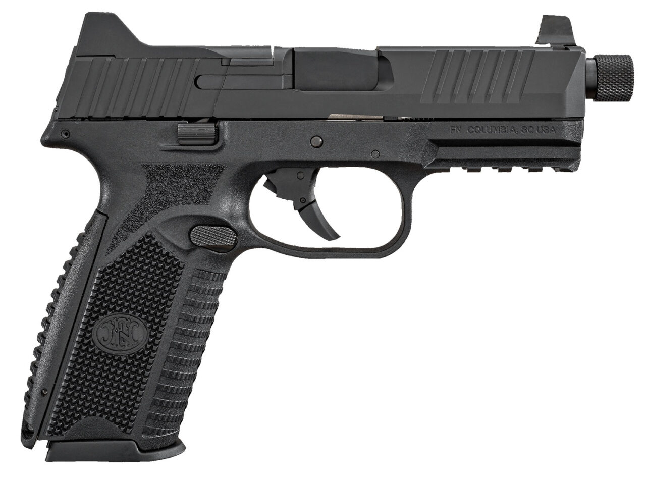 FN 66100527 509 Tactical 9mm Luger 4.50" Threaded Barrel 10+1, Matte Black Polymer Frame With Mounting Rail, Optic Cut Matte Black Stainless Steel Slide, No Manual Safety, Optics Ready