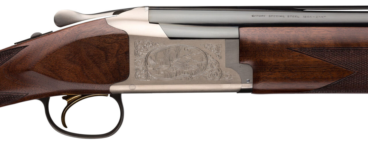 Browning 0180764005 Citori 725 Feather Superlight 12 Gauge 26" Barrel 2.75" 2rd, Blued Barrels, Silver Nitride Finished Engraved Receiver, Black Walnut Straight Grip Stock, Schnabel Forearm - Image 3