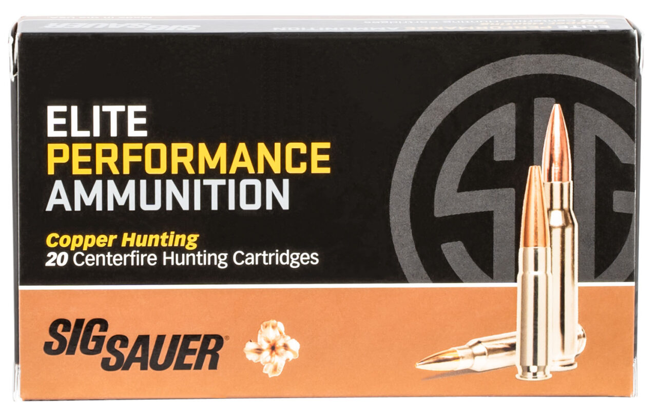 Sig Sauer E3006H120 Elite Copper Hunting 30-06 Springfield 150 gr 2920 fps Copper Solid 20 Bx/10 Cs