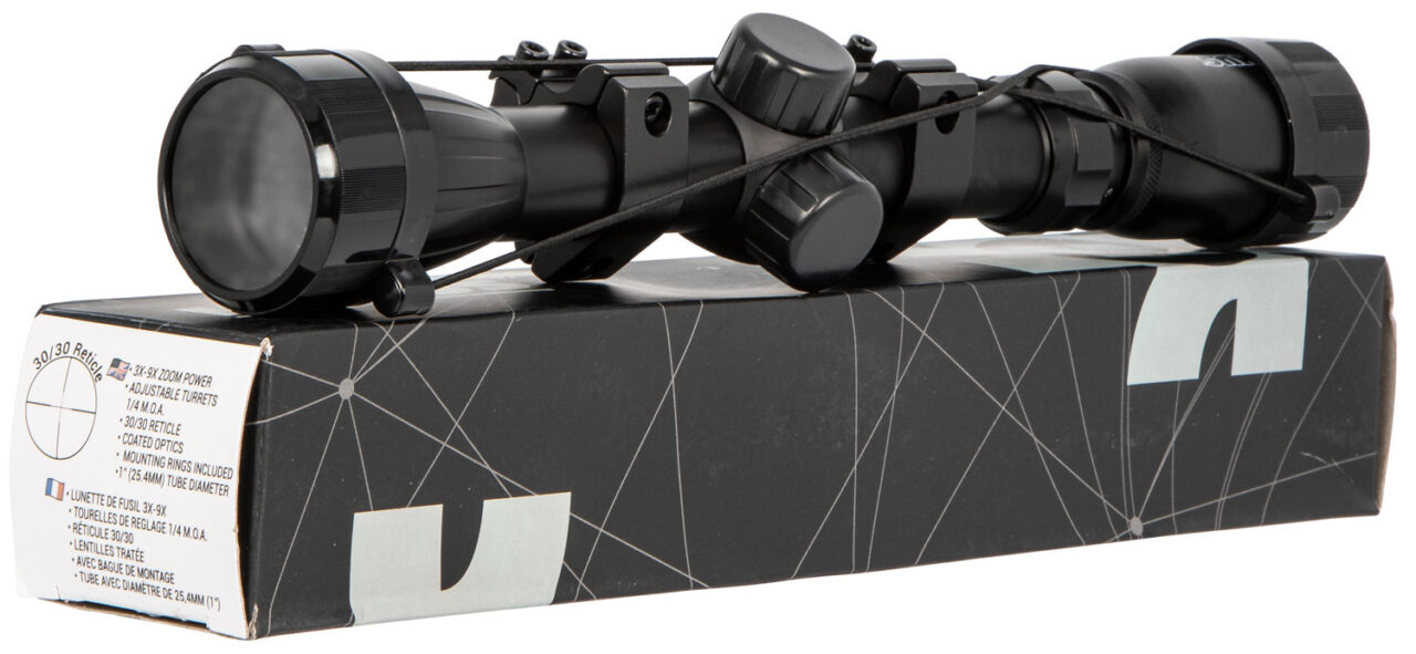 Konus 7351 KonusFire Matte Black 3-9x32mm 1" Tube 30/30 Reticle Includes Mounting Rings - Image 2