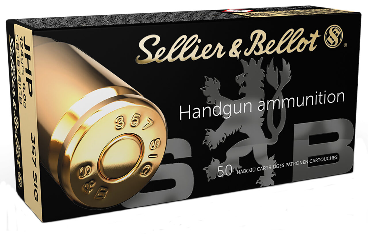 Sellier & Bellot SB357SIGB pistols 357 Sig 124 gr Jacketed Hollow Point (JHP) 50 Per Box/ 20 Cs