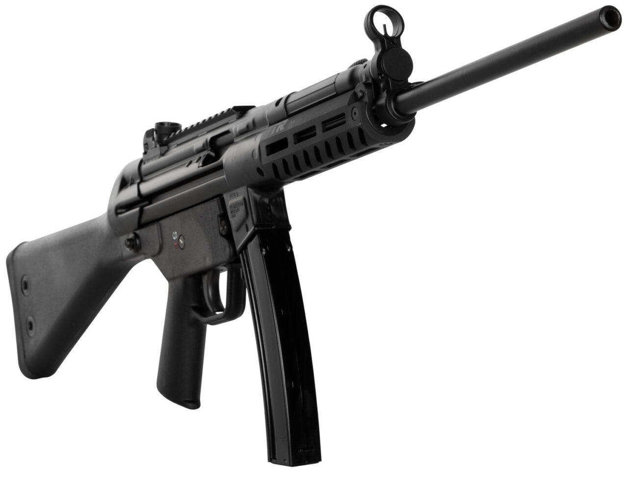 PTR 608 9R PTR 608 9mm Luger 30+1 16.20" Heat Treated Carbine Barrel, 4.5" Steel Picatinny Rail, Mil-Spec Anodized Aluminum M-Lok Handguard, Fixed Polymer Stock w/Sling Attachment, Includes 2 Magazines, Bungee Sling, Trigger Cable Lock - Image 3