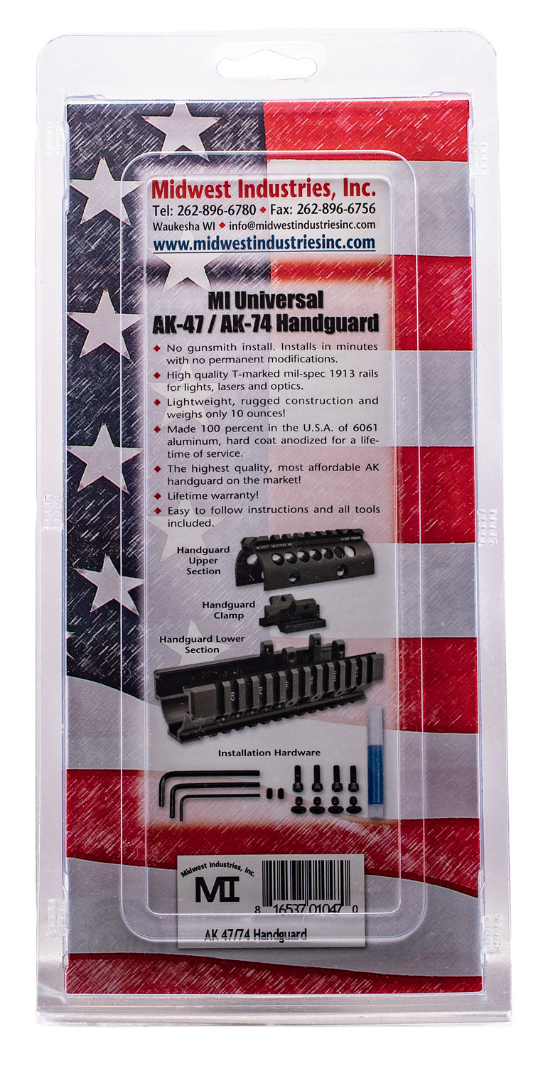 MIDWEST INDUSTRIES INC MIAK AK47/74 6061 Aluminum Black Hard Coat Anodized - Image 2