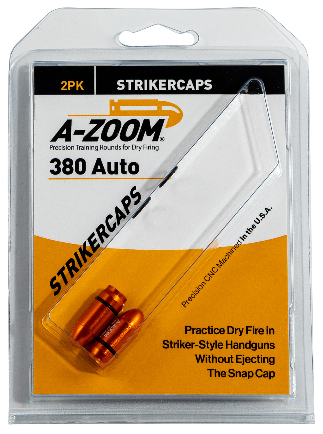 A-Zoom 17101 StrikerCap Pistol 380 ACP Aluminum 2 Pack - Image 2