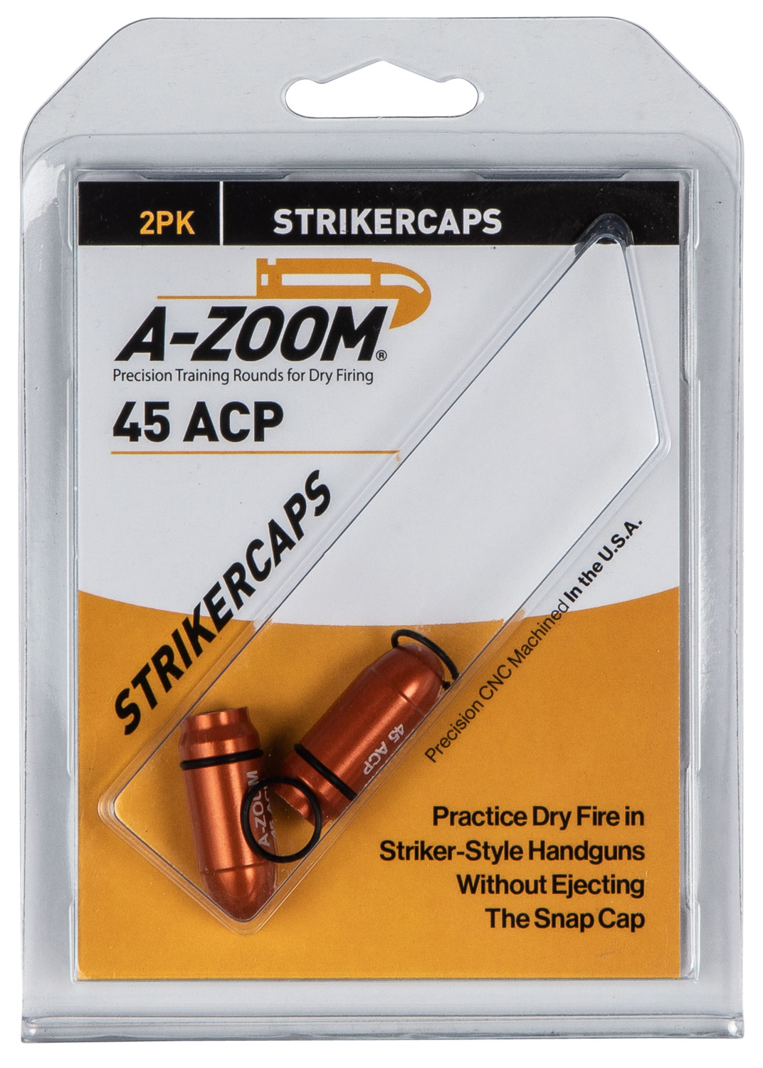 A-Zoom 17104 StrikerCap Pistol 45 ACP Aluminum 2 Pack - Image 2