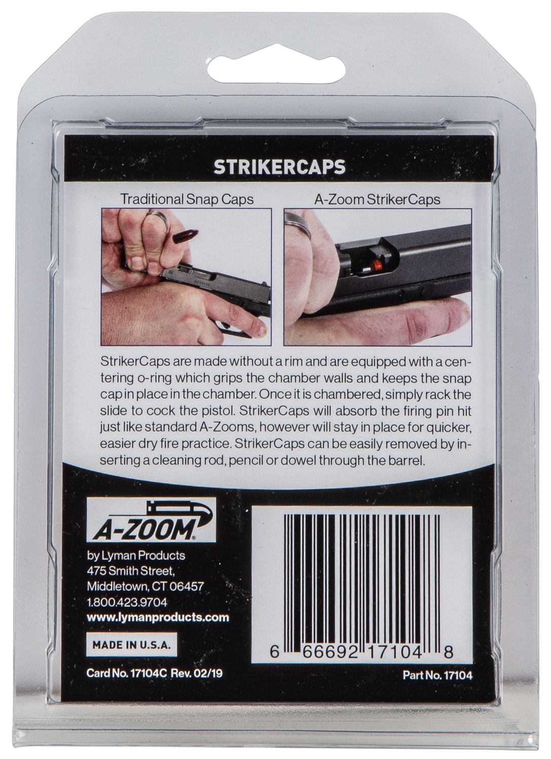 A-Zoom 17104 StrikerCap Pistol 45 ACP Aluminum 2 Pack - Image 3