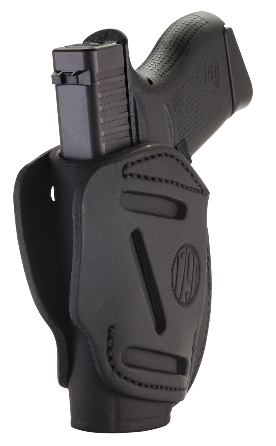 1791 Gunleather 3WH2SBLA 3-Way IWB/OWB Size 02 Stealth Black Leather Belt Loop Compatible w/ Ruger LCP Compatible w/ Glock 42 Compatible w/ S&W Bodyguard Ambidextrous Hand