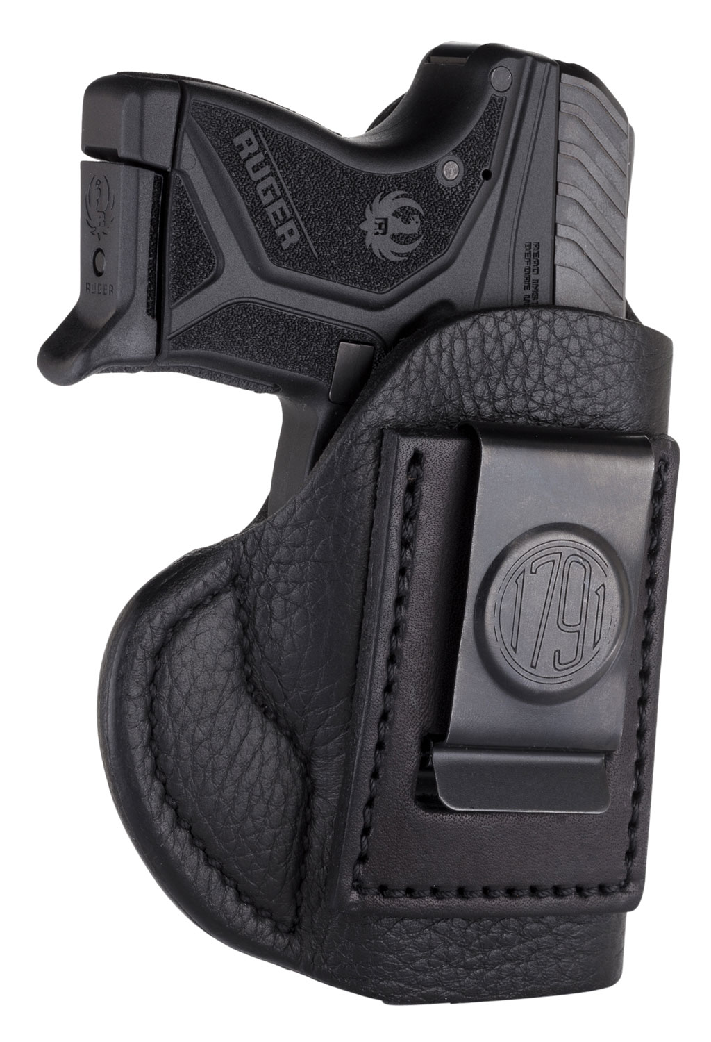1791 Gunleather SCH0NSBR SCH IWB Size 0 Night Sky Black Leather Belt Clip Fits Sig P238/S&W Bodyguard Right Hand