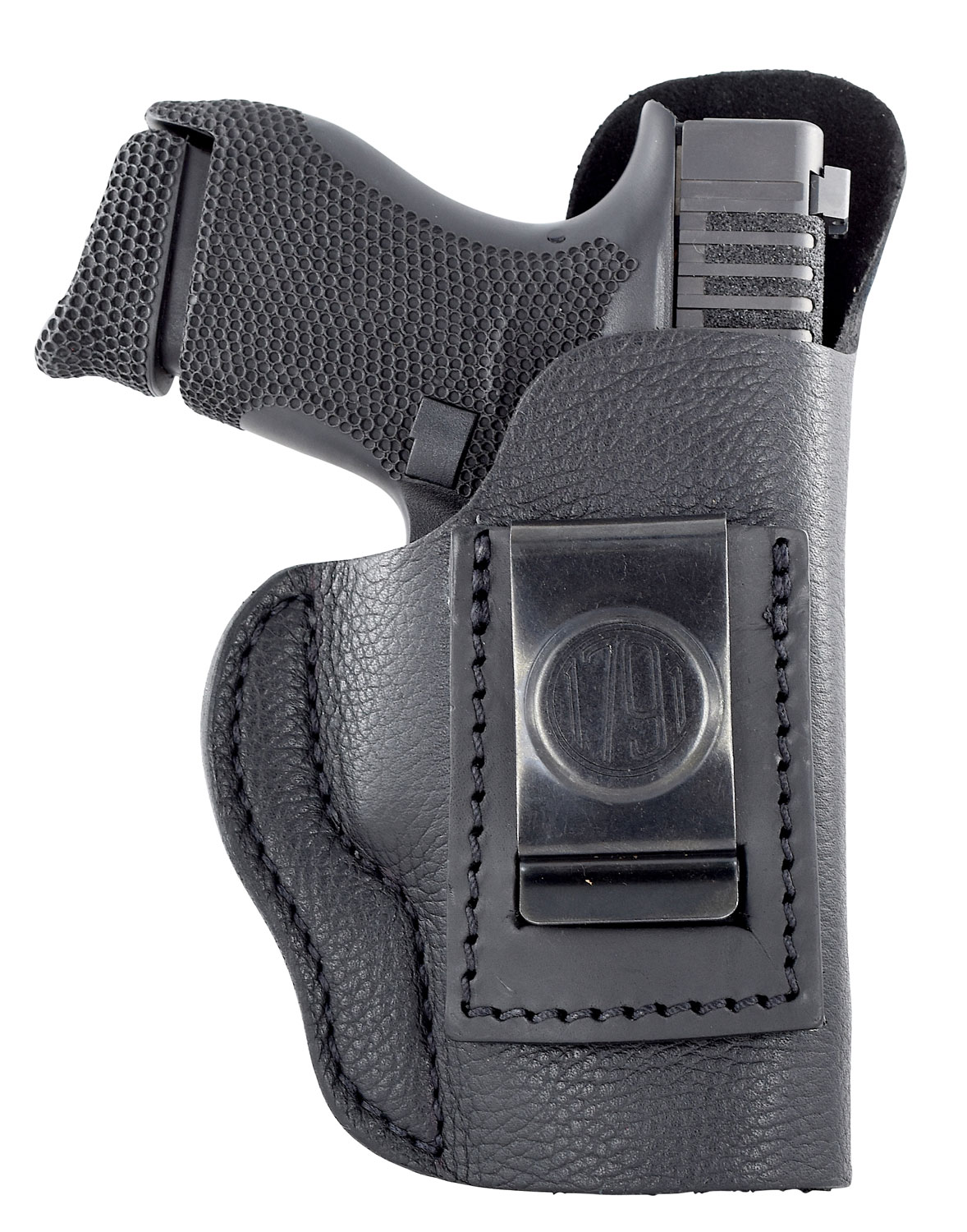 1791 Gunleather SCH3NSBL SCH IWB Size 03 Night Sky Black Leather Belt Clip Compatible w/Ruger LC9/1911/Glock 42 Left Hand