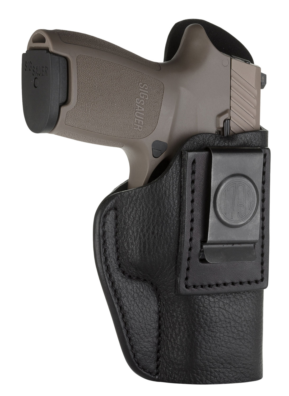 1791 Gunleather SCH5NSBR SCH IWB Size 05 Night Sky Black Leather Belt Clip Fits H&K VP9SK/Taurus G3/Springfield XD-M Right Hand