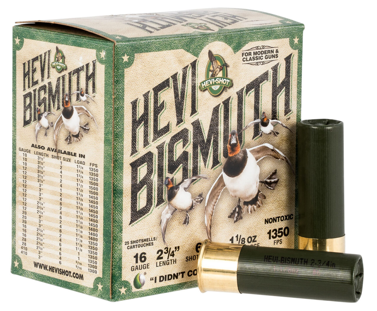 HEVI-Shot HS16706 HEVI-Bismuth 16 Gauge 2.75" 1 1/8 oz 1350 fps Bismuth 6 Shot 25 Bx/10 Cs - Image 2