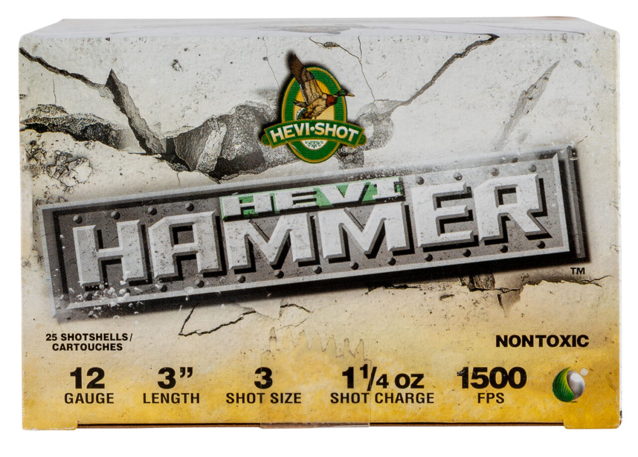 HEVI-Shot HS28003 HEVI-Hammer 12 Gauge 3" 1 1/4 oz 3 Shot 25 Per Box/10 Cs - Image 2
