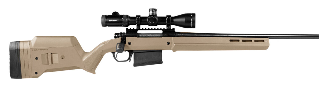 Magpul MAG483-FDE Hunter 700 Stock Fixed with Aluminum Bedding & Adjustable Comb Flat Dark Earth Synthetic for Remington 700 LA