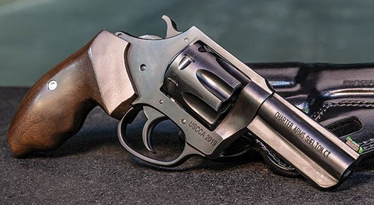 Charter Arms 63270 Professional 32 H&R Mag, 7 Shot 3" Black Nitride Steel Barrel, Cylinder & Frame w/Walnut Finger Grooved Grip - Image 3