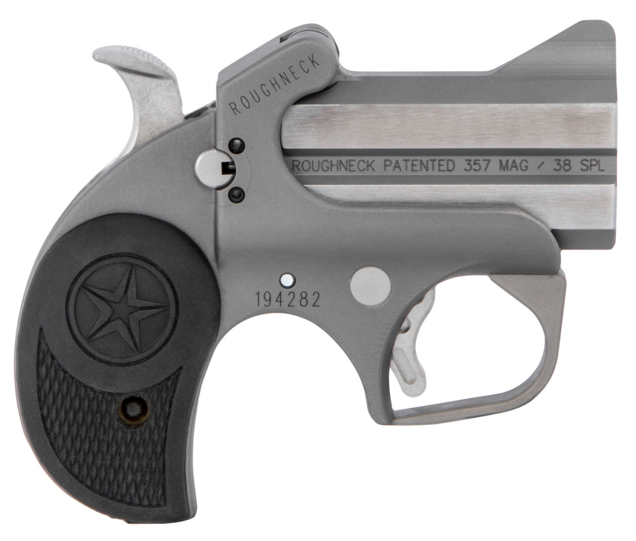 Bond Arms BARN Roughneck 38 Special/357 Mag 2rd Shot 2.50" Stainless Steel Barrel/Black Rubber Grips