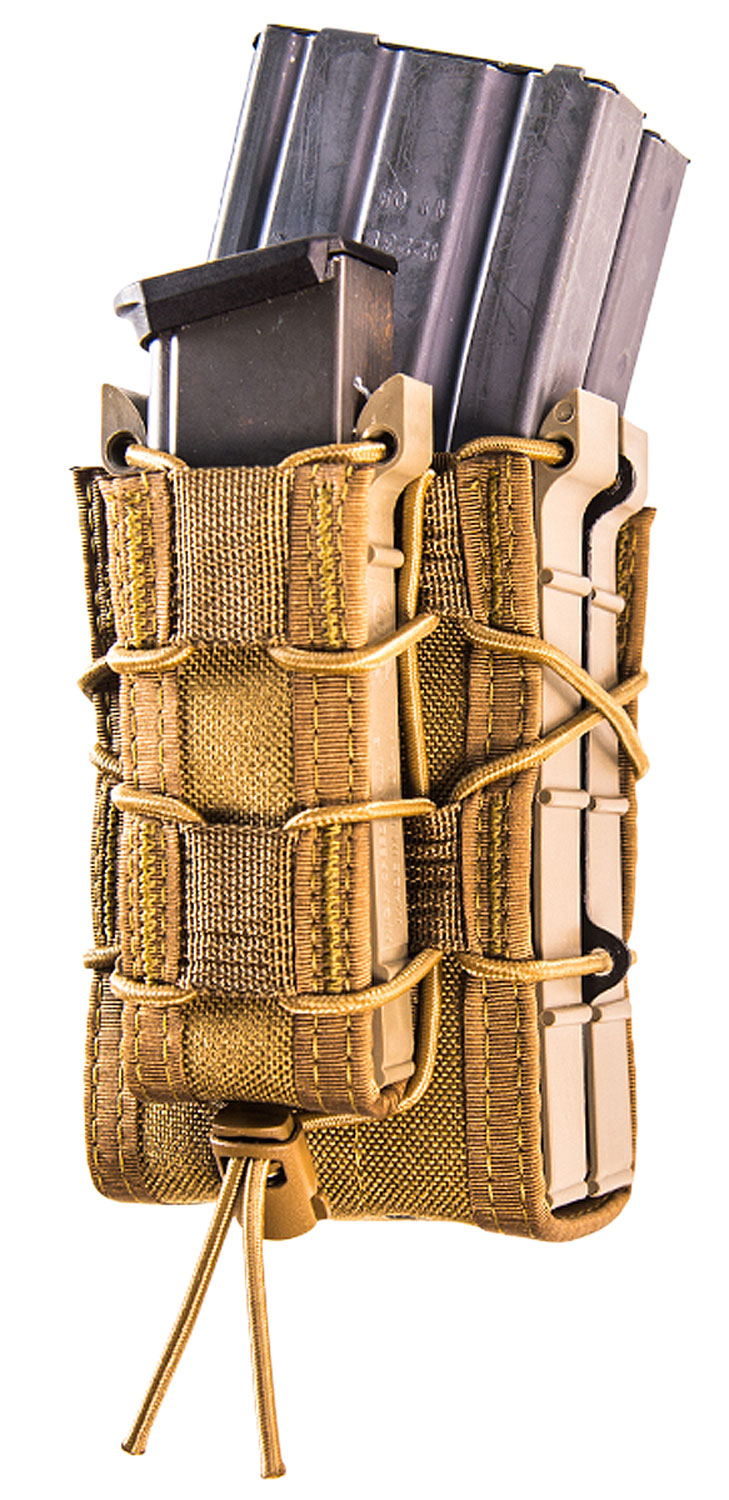 High Speed Gear 112RP0CB TACO X2RP Mag Pouch Triple Coyote Brown Nylon MOLLE Compatible w/ Rifles Compatible w/ Pistol