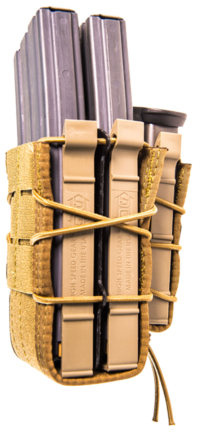 High Speed Gear 112RP0CB TACO X2RP Mag Pouch Triple Coyote Brown Nylon MOLLE Compatible w/ Rifles Compatible w/ Pistol - Image 2