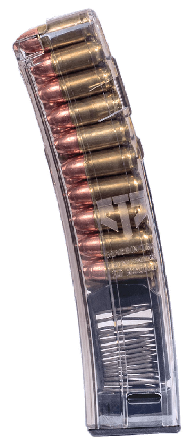 ETS Group HKMP520 Rifles Mags Clear Detachable 20rd 9mm Luger for H&K MP5,SP5K,MP5K,94,SP89