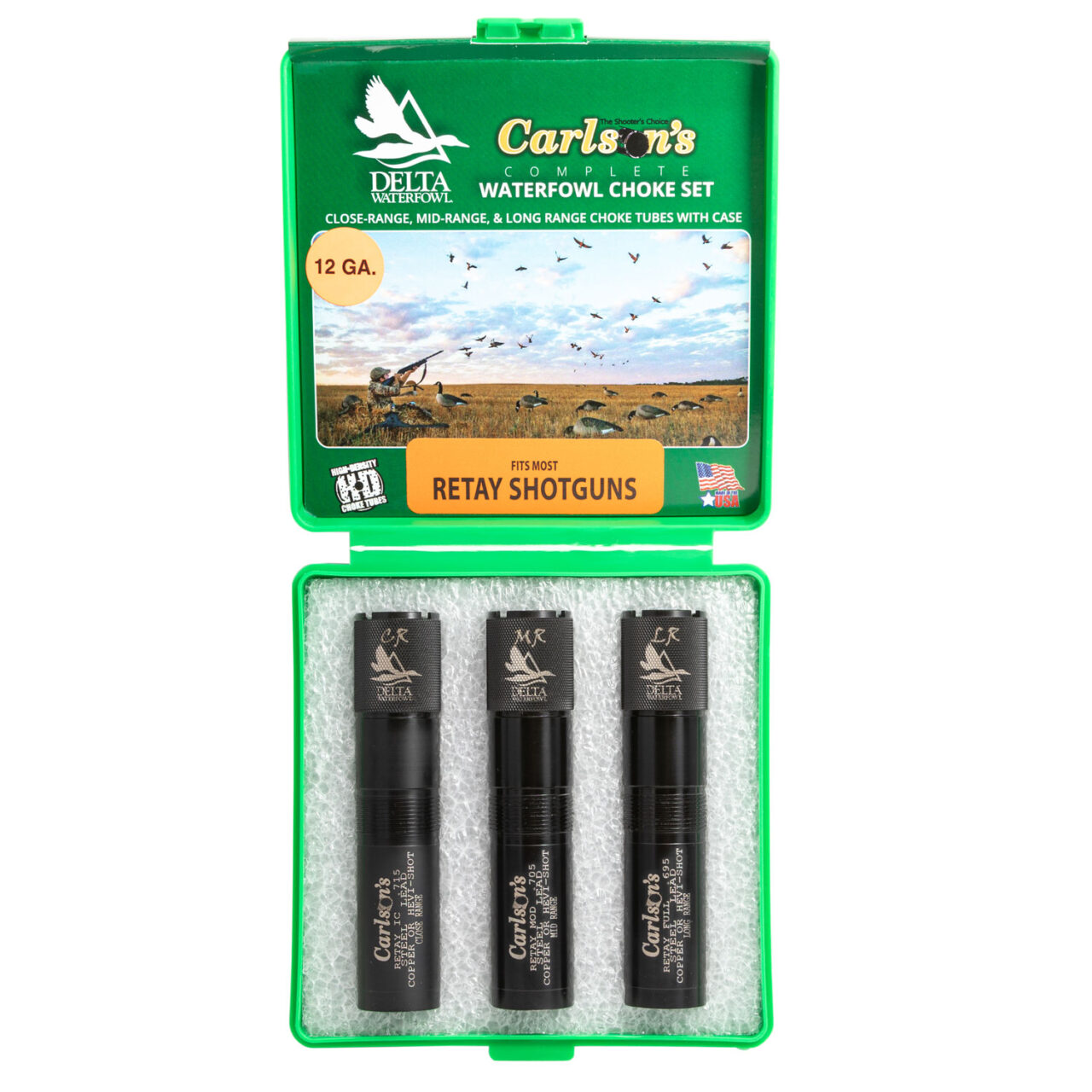 Carlson's Choke Tubes 07779 Delta Waterfowl 12 Gauge Mid-Range Long Range Close Range 17-4 Stainless Steel - Image 2