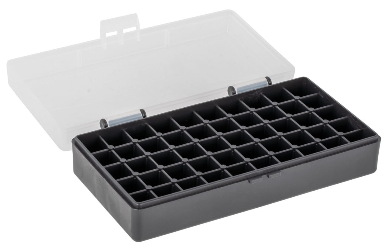 Berry's 67425 Ammo Box 40 S&W 45 ACP Clear/Black Polypropylene 1.35" L x 0.48" 50rd - Image 2