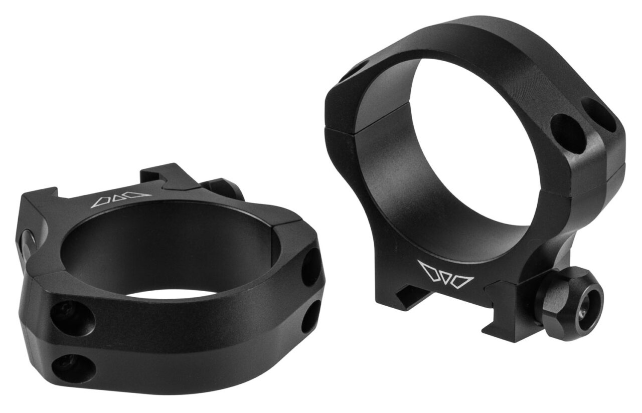Warne 7250M Mountain Tech Scope Ring Set Fixed For Rifles Maxima/Weaver/Picatinny Low 40mm Tube Matte Black Aluminum
