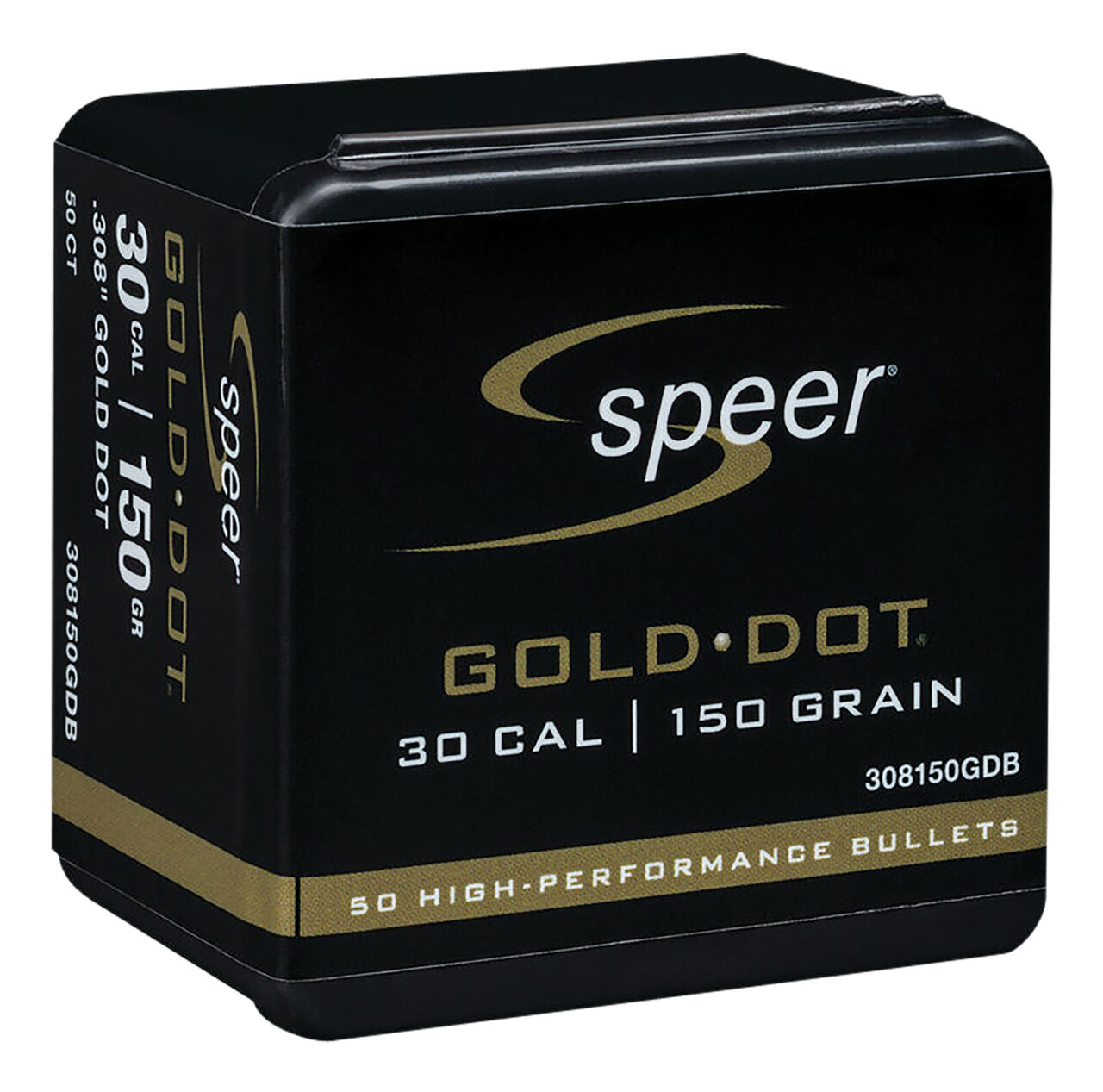 Speer 308150GDB Gold Dot 30 Cal .308 150 gr Soft Point (SP)