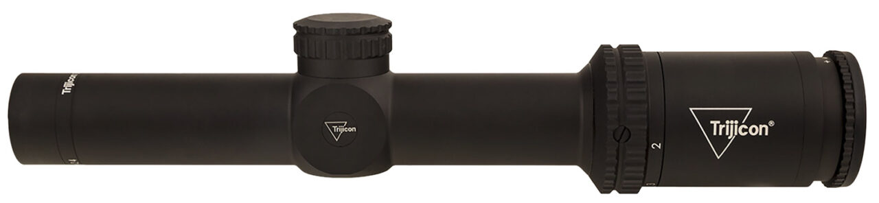 Trijicon 2800001 Ascent Matte Black 1-4x 24mm 30mm Tube BDC Target Holds Reticle