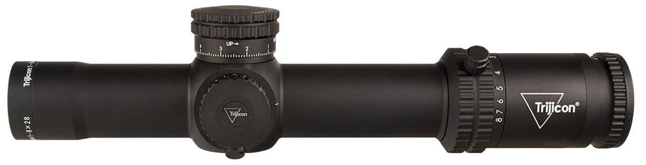 Trijicon 2900032 Credo Matte Black 1-8x28mm 34mm Tube LED Illuminated Red/Green MRAD Segmented Circle Reticle