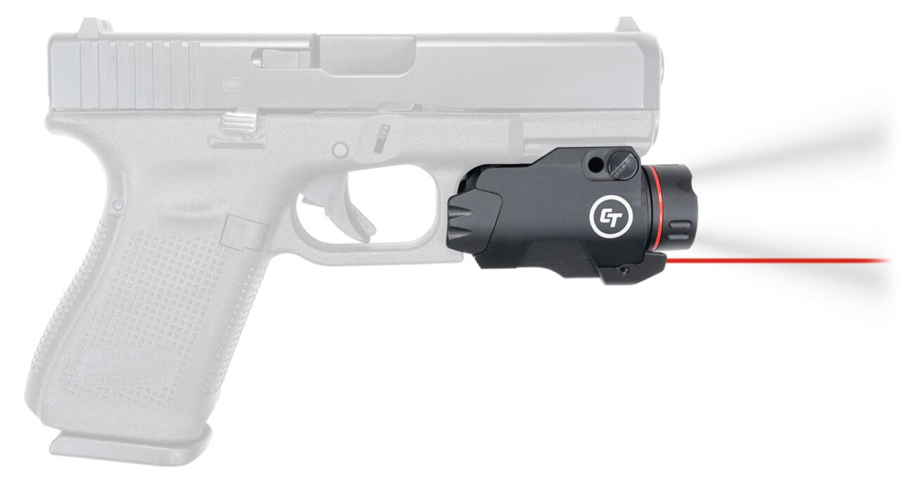 Crimson Trace 0177301 Rail Master Pro 5mW Red Laser 633nM Wavelength & Black Finish with 400 Lumens White LED Light for Picatinny or Weaver Rail