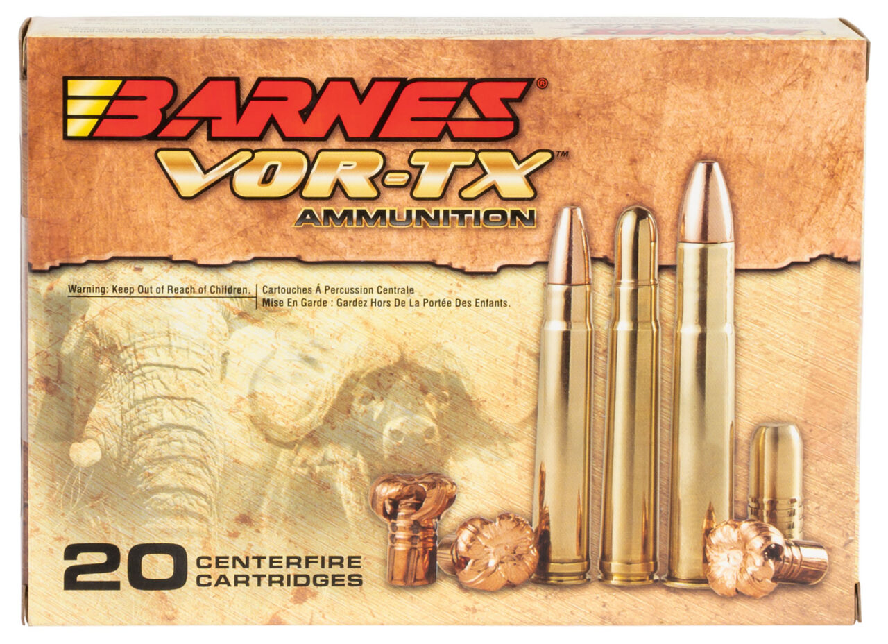 Barnes Bullets 22018 VOR-TX Safari 416 Rem Mag 400 gr, Round Nose Banded Solid, 20 Per Box/ 10 Cs