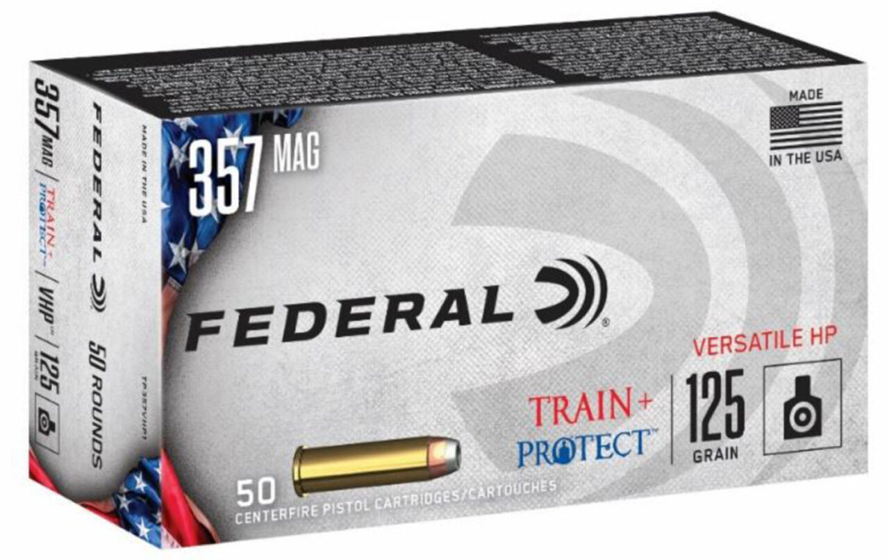 Federal TP357VHP1 Train + Protect 357 Mag 125 gr Versatile Hollow Point (VHP) 50 Per Box/ 10 Cs